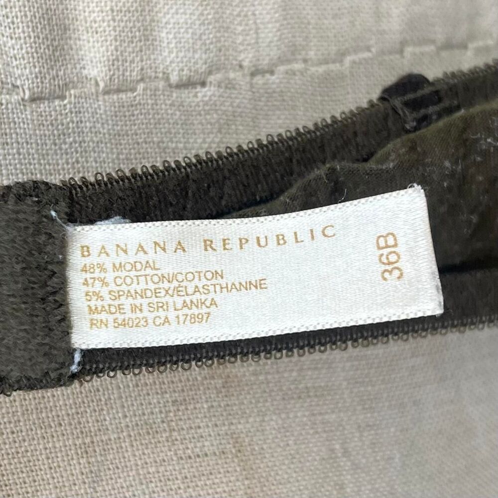 Vintage Banana Republic Bra Size 36B lingerie olive green - Picture 5 of 7